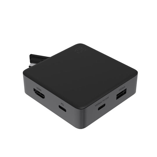 Zagg Pro Connect Hub USB-C Docking Station με HDMI 4K PD Ethernet Μαύρο