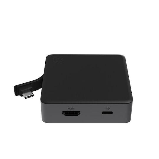 Zagg Pro Connect Hub USB-C Docking Station με HDMI 4K PD Ethernet Μαύρο