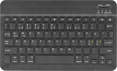 Deltaco Klappdeckel mit Tastatur Englisch US Schwarz Tablette 10 TB-137