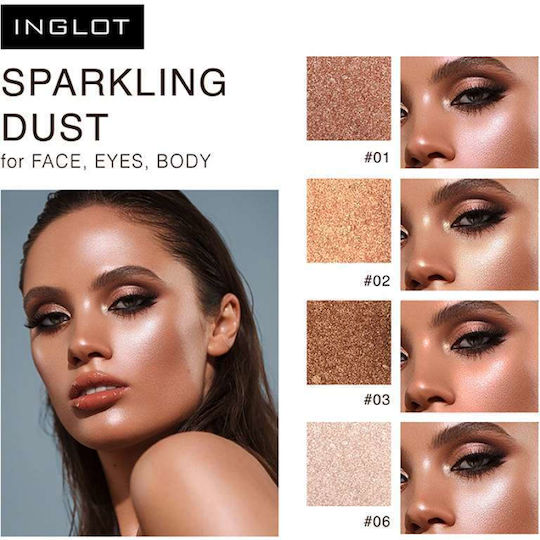 Inglot Sparkling Dust Feb für den Körper 2.5gr