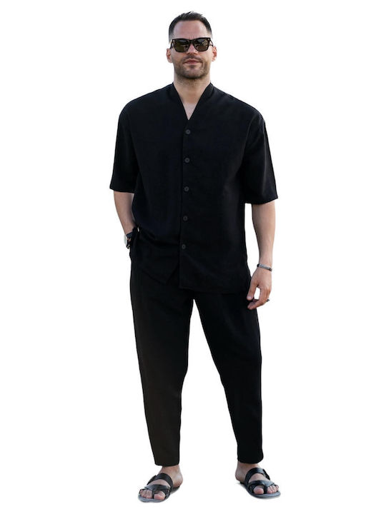 Twin Black Men's Trousers Black