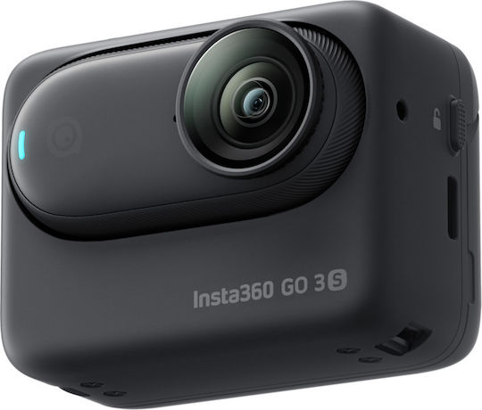 Insta360 GO 3S Standard Edition 128GB Action Camera 4K Ultra HD 360° Capture Underwater with Screen 2" and Wi-Fi Black