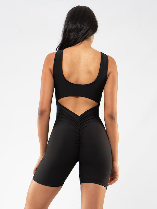 De Damă Fără mâneci Short întreg Negru