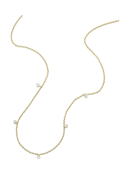 Fossil Sadie Κολιέ Επιχρυσωμένο
