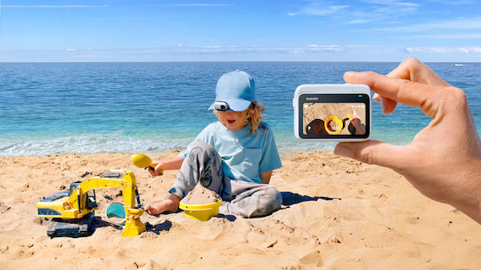 Insta360 GO 3S Standard Edition 128GB Action Camera 4K Ultra HD 360° Capture Underwater with Screen 2" and Wi-Fi Black
