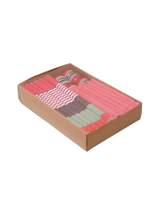 Viopros Șervețel Bumbac Set 18buc Fuchsia 33x50cm