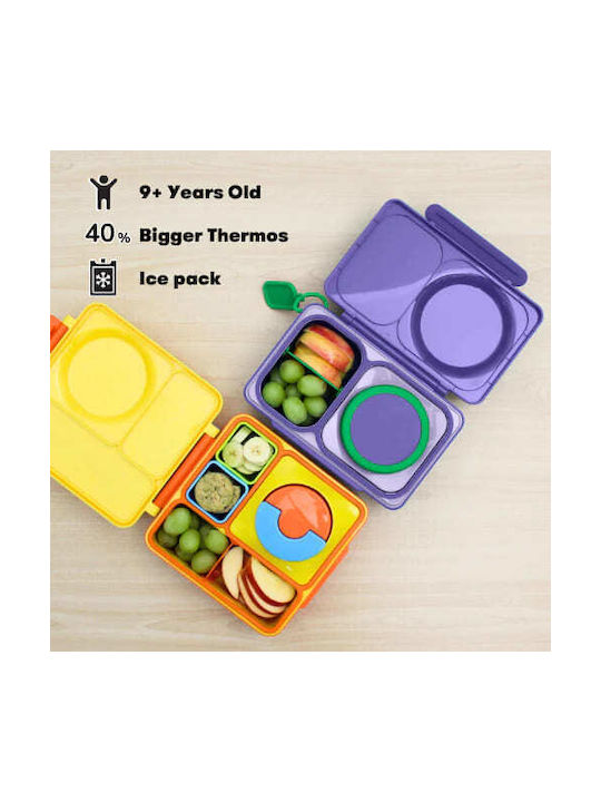 Omie Plastic Lunch Box Galaxy Purple 1150ml