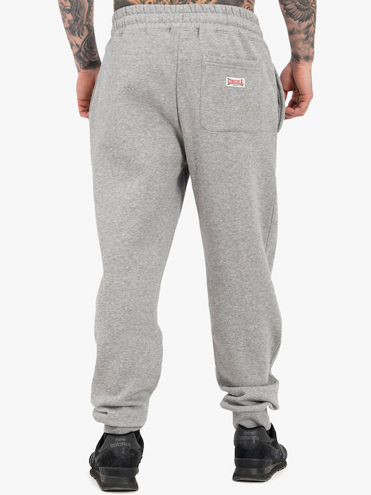 Ανδρική Βαμβακερή Φόρμα Lonsdale Blackley Regular Fit Grey Oxblood