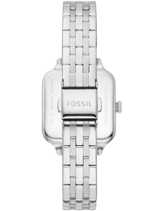 Fossil Courier Three Кварцов Часовник с Метална Верижка