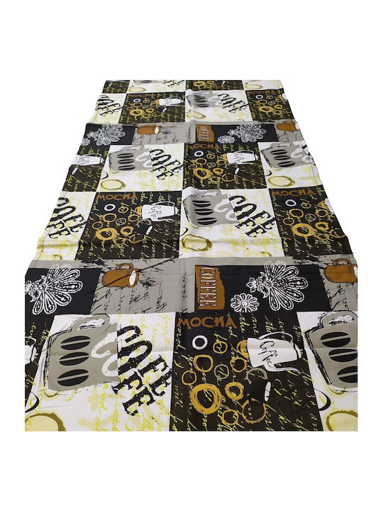 Le Blanc Coffee Cotton & Polyester Tablecloth Runner Brown 45x150cm