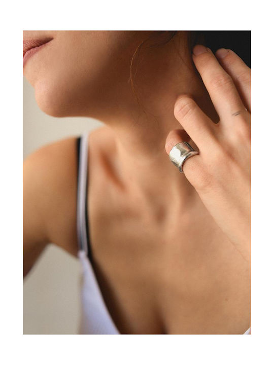 Nasilia Jewelry Damen Ring aus Silber Vergoldet