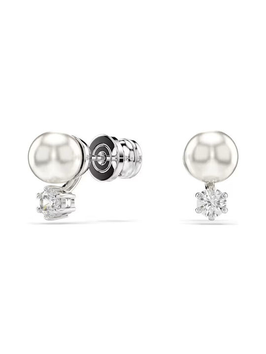 Swarovski Single Earring with Stones & Pearls