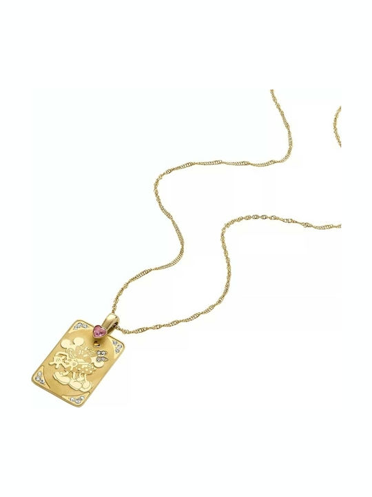 Fossil Charm aus Vergoldet Stahl