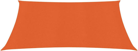vidaXL Platz Sonnensegel Orange 4x4m 160gr/m²