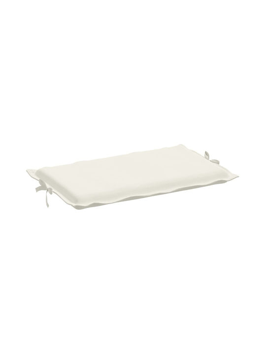 vidaXL Sunbed Cushion with Backrest Cream 58x186cm