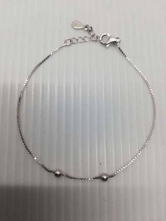 Adjustable Rhodium-plated 925 Silver Bracelet