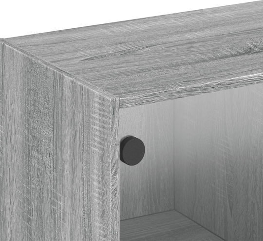 Кремаст Шкаф За Дневна От ПДЧ Сив 102x37x35см