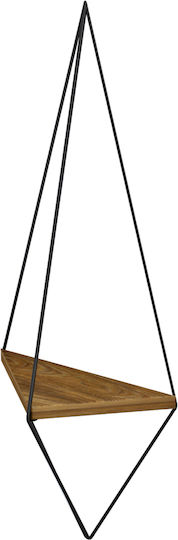 Wall Shelves Cannard Black 2 Pieces 23x15x60cm