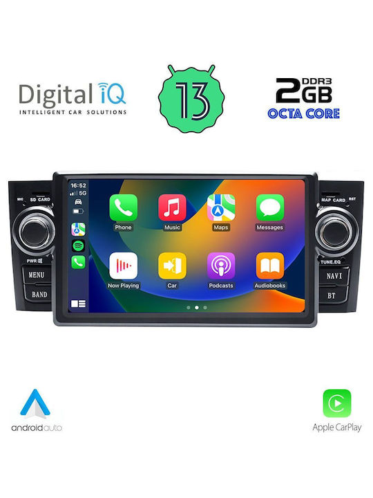 Digital IQ Car Audio System 2DIN (Bluetooth/USB/AUX/WiFi/GPS/Apple-Carplay/Android-Auto) with Touch Screen 7"