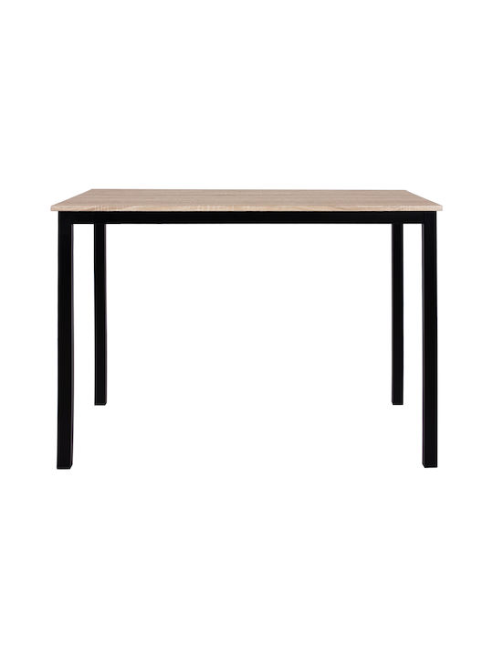 Tisch Küche Holz mit Metallgestell Sonoma 110x70x76cm