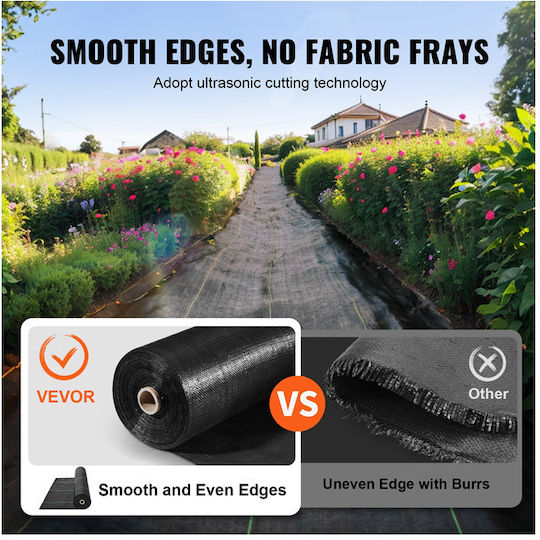 Vevor JBXBZ3250FT5I3FMVV0 Țesătură Pentru Acoperire A Solului 170gr/m² 0.9x76m Neagră
