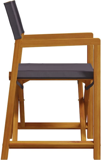 Scaun de regizor Lemn Gri închis 6buc 54x53.5x85.5cm