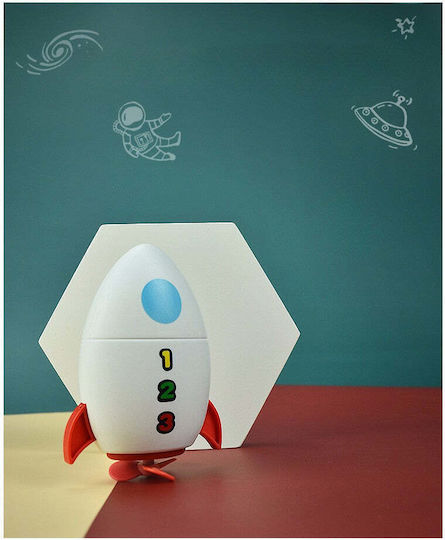 Badespielzeug Kinder Flippy Wasser Rakete 11 cm Weiß