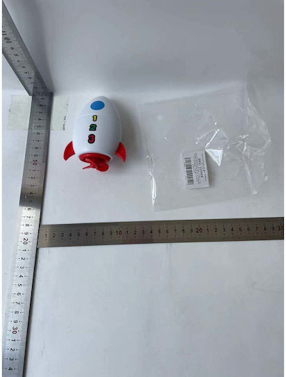 Badespielzeug Kinder Flippy Wasser Rakete 11 cm Weiß