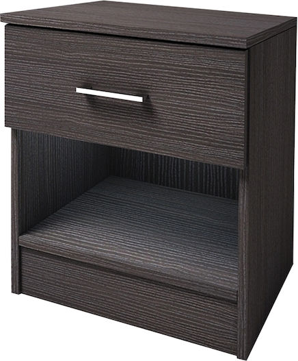 Life Wooden Bedside Table Zebrano 41x32x48cm