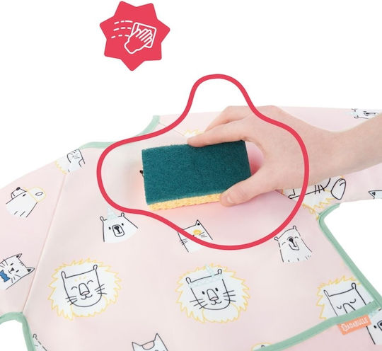 Badabulle Salopetă material textil cu Buzunar & Mâneci Roz pentru 4 m+