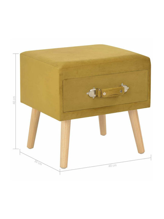 Nachttisch Gelb 40x35x45cm