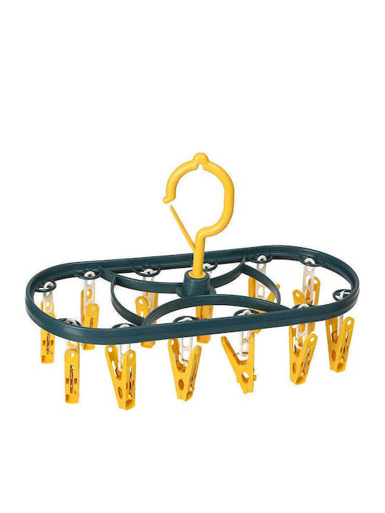 Plastic Folding Hanging Clothes Drying Rack 30x12.5cm