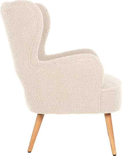 Mylie Ohrensessel Ecru 66x75x93cm