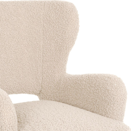 Mylie Ohrensessel Ecru 66x75x93cm
