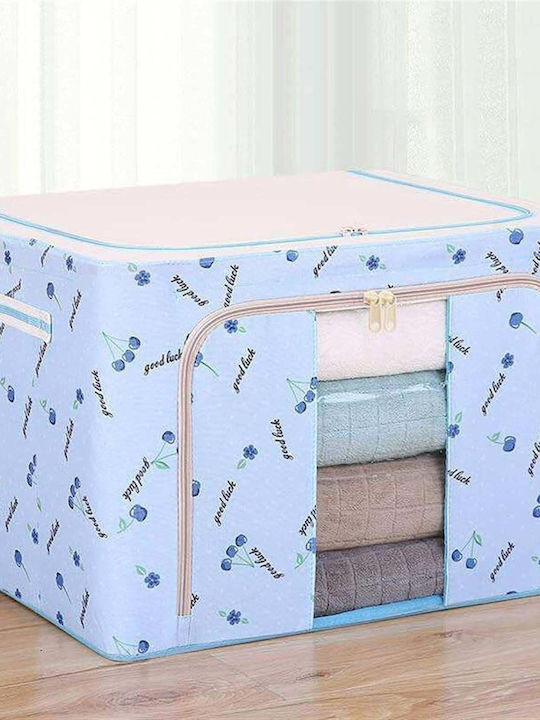 Plastic Cutie de depozitare cu Capac Albastru 50x40x33cm 1buc