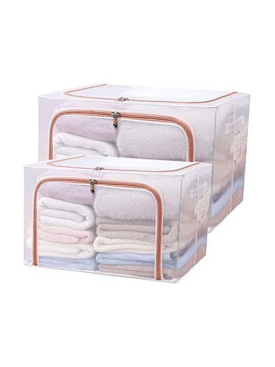 Plastic Storage Box with Lid Red 50x40x33cm 1pcs