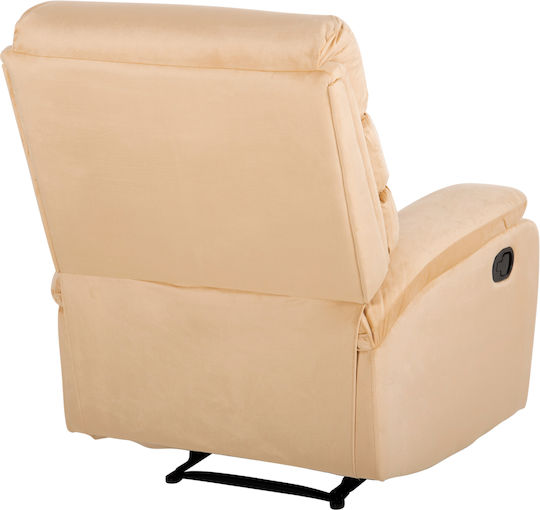 Yasumu Relaxsessel Friseurwaschbecken mit Fußhocker Samt Cypress 80x93x100cm