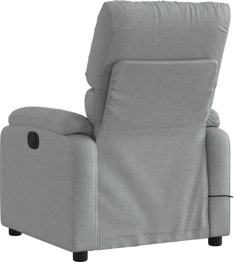 Πολυθρόνα Relax Massage Ανοιχτό Γκρι 75x99x99cm