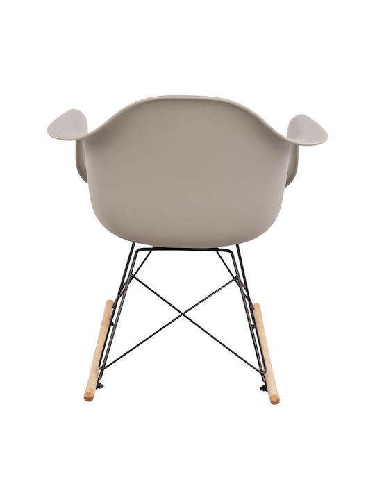Mirto Rocking Armchair Gray 61x71x64cm