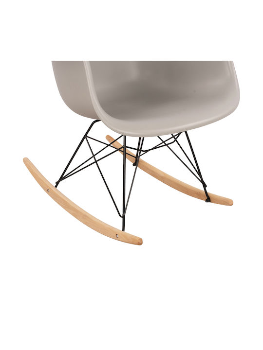 Mirto Rocking Armchair Gray 61x71x64cm