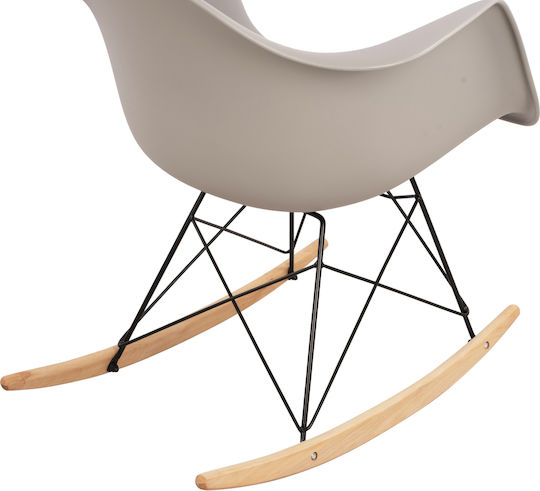 Mirto Rocking Armchair Gray 61x71x64cm