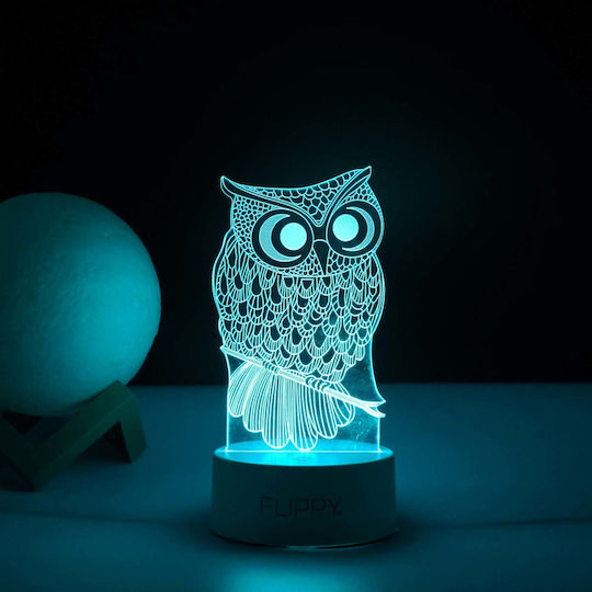 Lustră Decorativă Iluzie 3D Alb