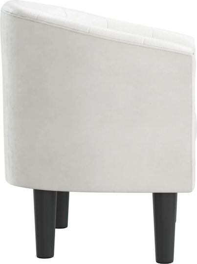 Sessel aus Kunstleder White 70x56x68cm