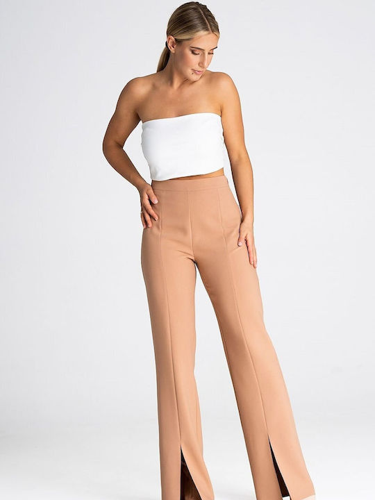 Figl Damen Stoff Hose Beige