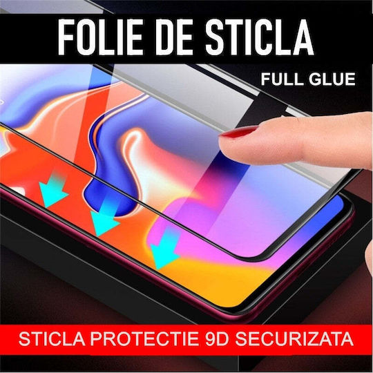 0.3mm Adeziv complet Full Face Tempered Glass Negru (Huawei Nova Y90)