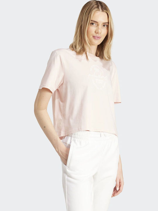 Brand Love Γυναικείο Oversized T-shirt Ροζ
