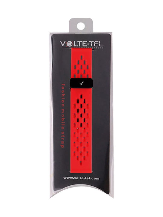 Volte-Tel Каишка Силикон Червен (Samsung Watch 6/6 Classic)