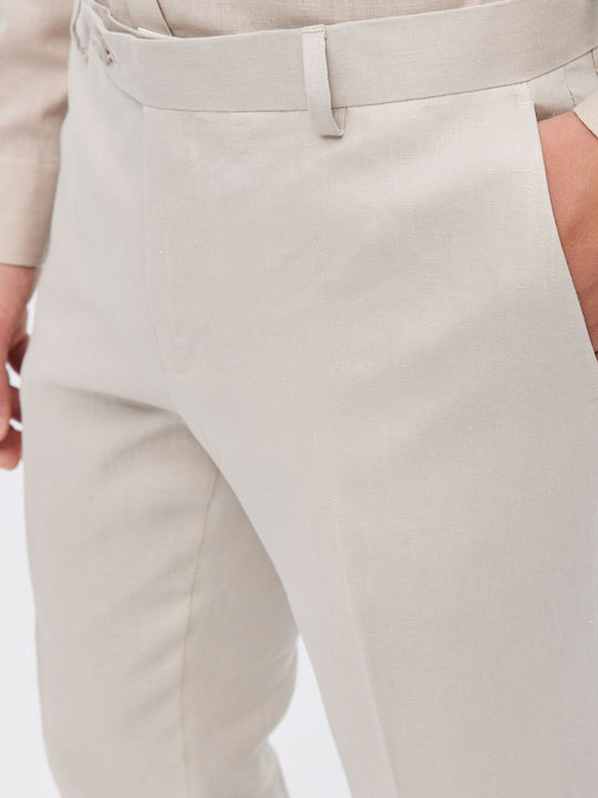 Aristoteli Bitsiani Herrenhose in Slim Passform Beige