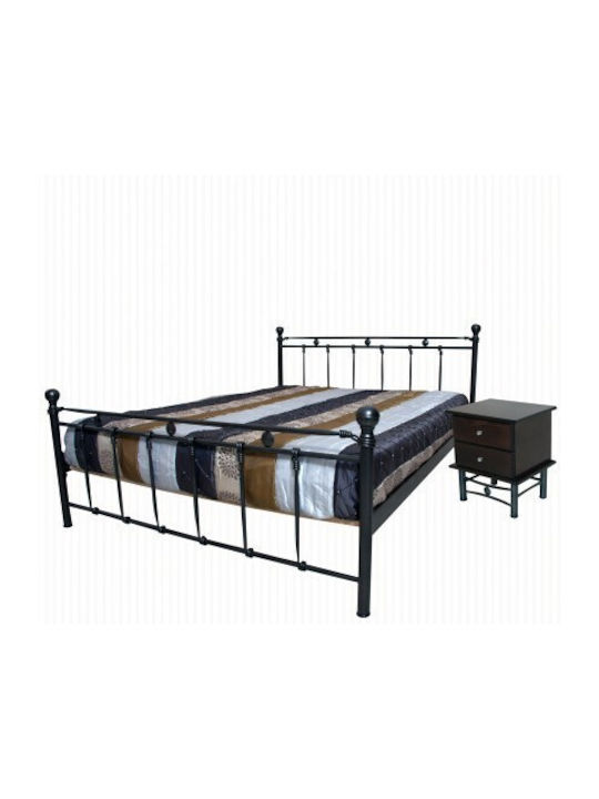 Knot Bed Double Metal Golden Grain for Mattress 150x200cm