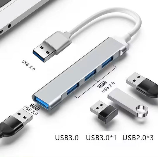 NBD055 Hub USB 3.0 Cu 4 Porturi USB-A Alb